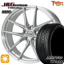 フラッシュクーポン対象★F) 225/40R19 R) 255/35R19 ニットー INVO トレジャーワン 鍛造 J&Gブレイクスルー JGB001 ブラッシュド 19インチ 8.0J 5H112 サマータイヤホイールセット