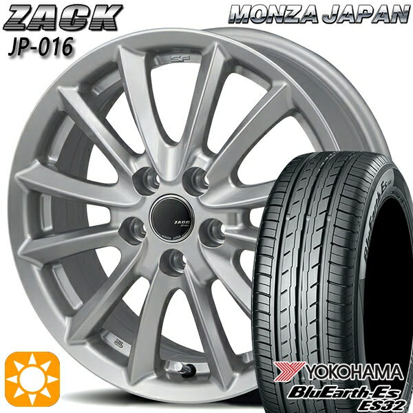 【取付対象】225/45R18 95W XL ヨコハマ ブルーアース ES32 モンツァ ザック JP016 チタンブラック 18インチ 7.5J 5H114.3 サマータイヤホイールセット