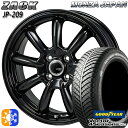 165/65R14 79H グッドイヤー ベクター フォーシーズンズ モンツァ ザック JP209 14インチ 4.5J 4H100 グロスブラック オールシーズンタイヤホイールセット