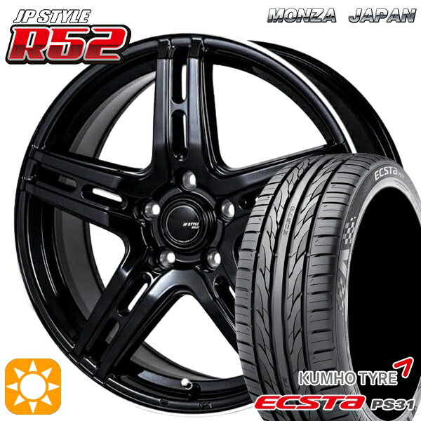 【取付対象】エスティマ ヤリスクロス 215/60R16 95V クムホ エクスタ PS31 モンツァ JPスタイル R52 16インチ 6.5J 5H114.3 サマータイヤホイールセット