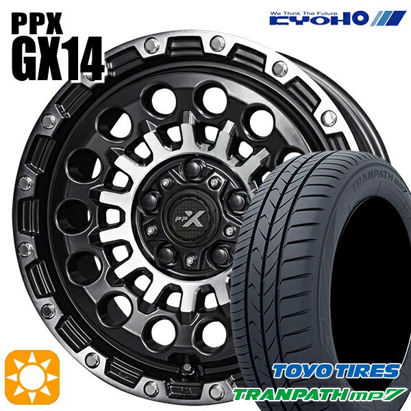 【取付対象】215/65R16 98H トーヨー トランパス mp7 KYOHO PPX GX14 16インチ 7.0J 5H114.3 +35 サマータイヤホイールセット
