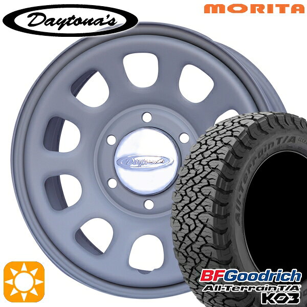 乐天商城 - 【取付対象】200系ハイエース 215/65R16 103/100S RBL BFグッドリッチ オールテレーン T/A KO3 MRT DAYTONA'S G2 デイトナズ マットグレー 16インチ 6.5J 6H139.7 サマータイヤホイールセット