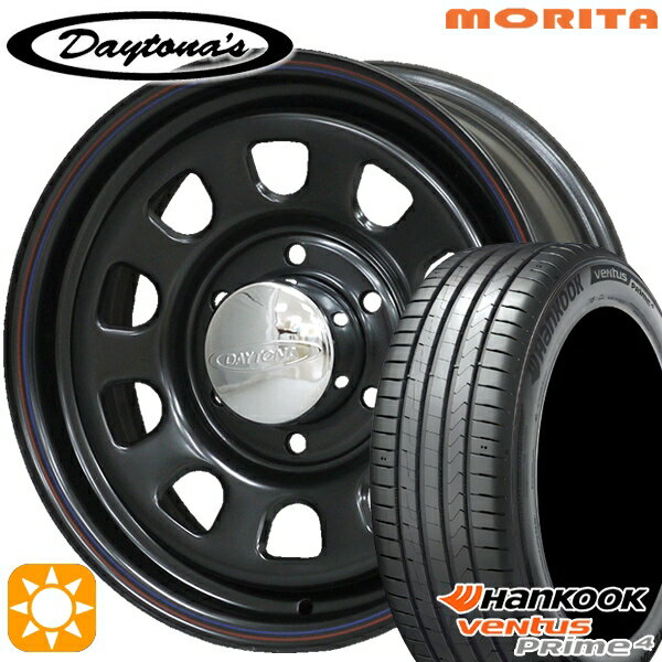 【取付対象】215/60R17 96V ハンコック veNtus PRime4 K135A MRT デイトナS ブラック 17インチ 6.5J 6H139.7 サマータイヤホイールセット