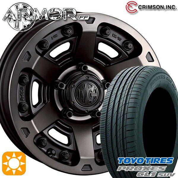 【取付対象】215/60R16 95V トーヨー プロクセス CL1 SUV クリムソン MGアーマー MBC 16インチ 7.0J 5H114.3 サマータイヤホイールセット