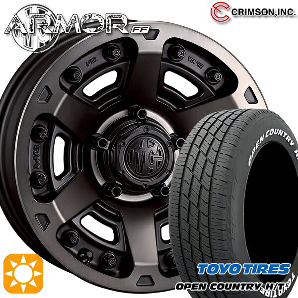 【取付対象】215/70R16 100H トーヨー オープンカントリー H/T2 WL クリムソン MGアーマー MBC 16インチ 7.0J 5H114.3 サマータイヤホイールセット