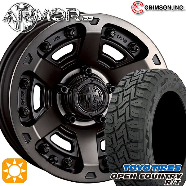 【取付対象】225/60R17 99Q トーヨー オープンカントリー R/T クリムソン MGアーマー MBC 17インチ 7.0J 5H114.3 サマータイヤホイールセット