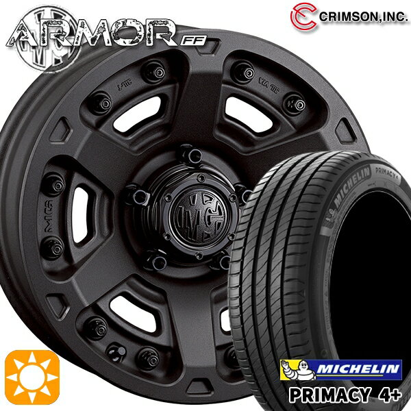 【取付対象】205/65R16 95H ミシュラン プライマシー4プラス クリムソン MGアーマー SB 16インチ 7.0J 5H114.3 サマータイヤホイールセット