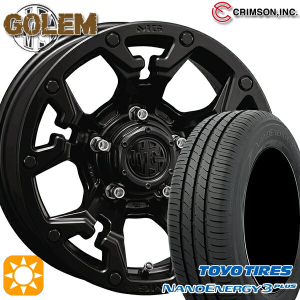 【取付対象】215/50R17 91V トーヨー ナノエナジー3プラス クリムソン MG ゴーレム マットブラック 17インチ 7.0J 5H114.3 サマータイヤホイールセット