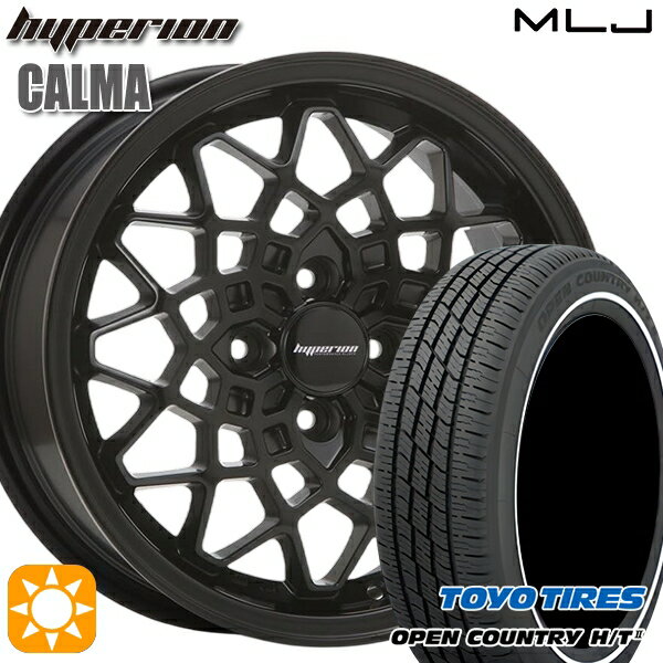 【取付対象】155/65R14 75H トーヨー オープンカントリー H/T2 WR MLJ ハイペリオン カルマ サテンブラック 14インチ 5.0J 4H100 サマータイヤホイールセット