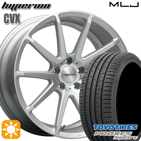 【取付対象】RAV4 245/45R20 103Y トーヨー プロクセススポーツ MLJ ハイペリオン CVX セミグロスポリッシュ/シルバー 20インチ 8.5J 5H114.3 サマータイヤホイールセット