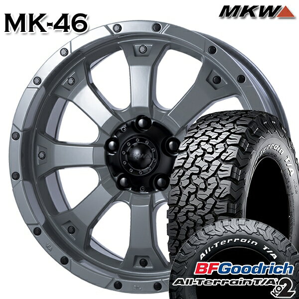 【取付対象】LT225/70R16 102/99R RWL BFグッドリッチ オールテレーン T/A KO2 MKW MK-46 ヘルキャット 16インチ 7.0J 5H114.3 サマータイヤホイールセット