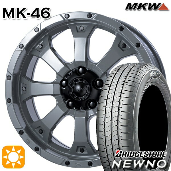 【取付対象】215/45R17 91W XL ブリヂストン ニューノ MKW MK-46 ヘルキャット 17インチ 7.5J 5H114.3 サマータイヤホイールセット