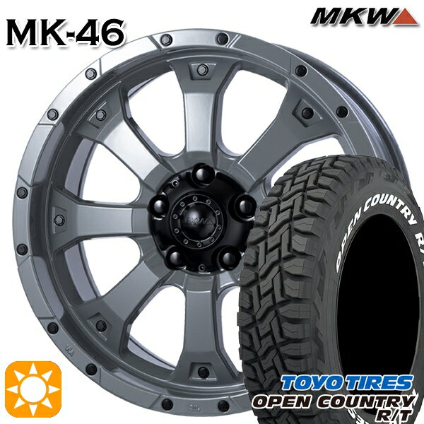 【取付対象】215/65R16C 109/107Q トーヨー オープンカントリー R/T ホワイトレター MKW MK-46 ヘルキャット 16インチ 7.0J 5H114.3 サマータイヤホイールセット