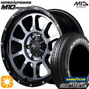 【取付対象】200系ハイエース 195/80R15 107/105N グッドイヤー ナスカープラス MID ナイトロパワー M10パーシング ブラック/DCマシニング/ブラッククリア 15インチ 6.0J 6H139.7 サマータイヤホイールセット