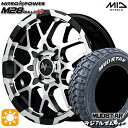 5/10はポイント5倍★205/60R16 96T XL マッドスター ラジアル M/T ホワイトレター MID ナイトロパワー M28バレットKC ブラック/ミラーカット 16インチ 6.0J 4H100 サマータイヤホイールセット