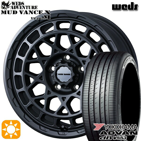 【取付対象】ジェイド アクセラ 225/40R18 92W XL ヨコハマ アドバンデシベル V553 Weds マッドヴァンス X タイプM フルマットブラック 18インチ 7.5J 5H114.3 サマータイヤホイールセット