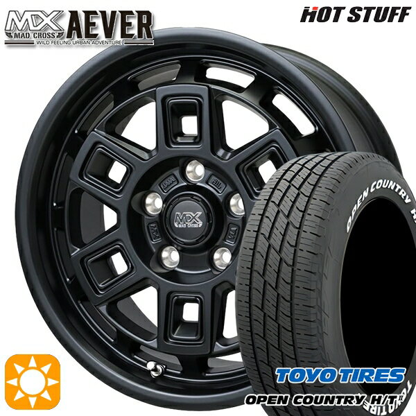 【取付対象】225/60R17 99H トーヨー オープンカントリー H/T2 WL ホットスタッフ マッドクロスアイヴァー MTBK 17インチ 7.0J 5H114.3+38 サマータイヤホイールセット