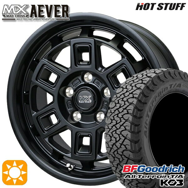 【取付対象】215/65R16 103/100S RBL BFグッドリッチ オールテレーン T/A KO3 ホットスタッフ マッドクロスアイヴァー MTBK 16インチ 7.0J 5H114.3+38 サマータイヤホイールセット