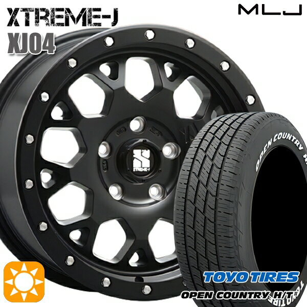 【取付対象】215/70R16 100H トーヨー オープンカントリー H/T2 WL MLJ エクストリームJ XJ04 サテンブラック 16インチ 7.0J 5H114.3 サマータイヤホイールセット