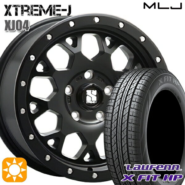 【取付対象】215/60R17 96H ラウフェン X FIT HP LA41 MLJ エクストリームJ XJ04 サテンブラック 17インチ 7.0J 5H114.3 サマータイヤホイールセット
