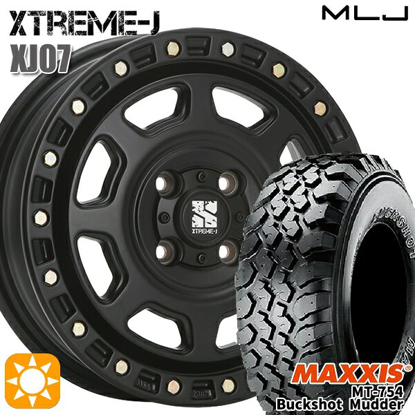 【取付対象】プロボックス 195R14 8PR マキシス バックショットマッダー MT754 MLJ エクストリームJ XJ07 SB 14インチ 5.0J 4H100+30 サマータイヤホイールセット