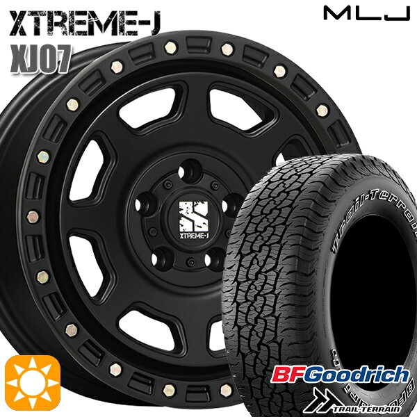 【取付対象】225/65R17 102T ORWL BFグッドリッチ トレールテレーン MLJ エクストリームJ XJ07 サテンブラック 17インチ 8.0J 5H114.3 サマータイヤホイールセット