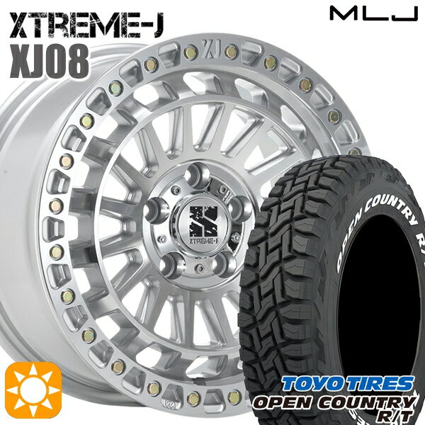 【取付対象】225/60R18 100Q トーヨー オープンカントリー R/T ホワイトレター MLJ エクストリームJ XJ08 グロスマシンド 18インチ 8.0J 5H114.3 +40 サマータイヤホイールセット