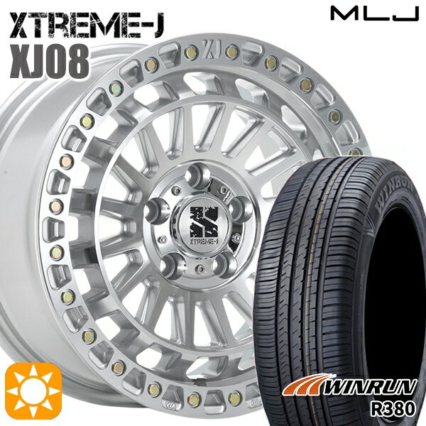 【取付対象】エスティマ ヤリスクロス 215/60R16 95H ウィンラン R380 MLJ エクストリームJ XJ08 グロスマシンド 16インチ 7.0J 5H114.3 サマータイヤホイールセット