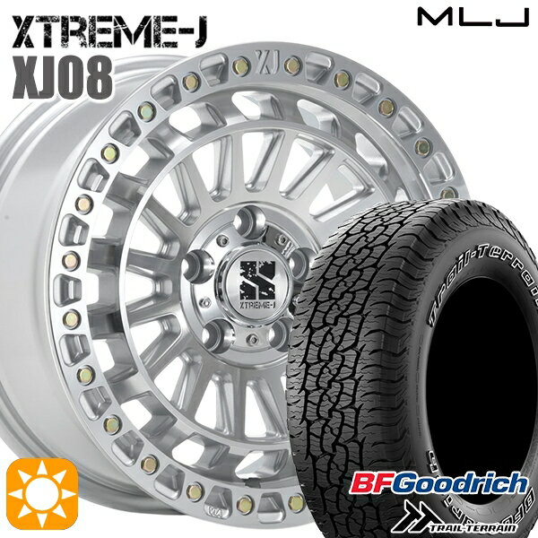 【取付対象】JEEPラングラー 265/65R17 112T ORWL BFグッドリッチ トレールテレーン MLJ エクストリームJ XJ08 グロスマシンド 17インチ 7.5J 5H127+40 サマータイヤホイールセット