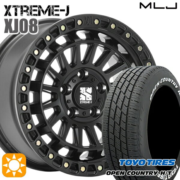 【取付対象】225/60R18 100H トーヨー オープンカントリー H/T2 WL MLJ エクストリームJ XJ08 サテンブラック 18インチ 8.0J 5H114.3+40 サマータイヤホイールセット