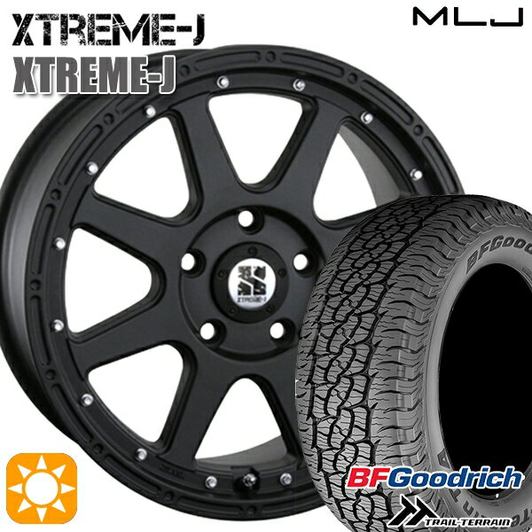 【取付対象】235/60R18 107H XL RBL BFグッドリッチ トレールテレーン MLJ エクストリームJ フラットブラック 18インチ 8.0J 5H114.3 サマータイヤホイールセット