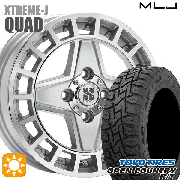 【取付対象】155/65R14 75Q トーヨー オープンカントリー R/T MLJ エクストリームJ QUAD GM 14インチ 4.5J 4H100+45 サマータイヤホイールセット