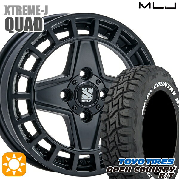 【取付対象】アゲ軽 165/80R14 97/95N LT トーヨー オープンカントリー R/T ホワイトレター MLJ エクストリームJ QUAD SB 14インチ 4.5J 4H100+45 サマータイヤホイールセット