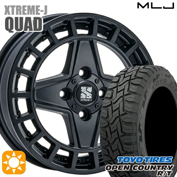 【取付対象】軽トラ 145/80R12 80/78N LT トーヨー オープンカントリー R/T MLJ エクストリームJ QUAD SB 12インチ 4.0J 4H100+43 サマータイヤホイールセット