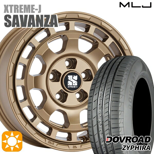 【取付対象】ヤリスクロス 205/65R16 95H DOVROAD ザイファイラ MLJ エクストリームJ SAVANZA BR 16インチ 7.0J 5H114.3+35 サマータイヤホイールセット