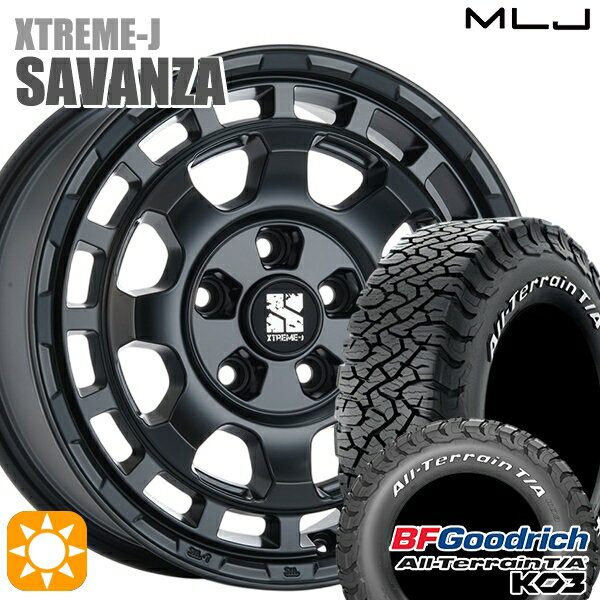 【取付対象】デリカD5 235/70R16 110/107S RWL BFグッドリッチ オールテレーン T/A KO3 MLJ エクストリームJ SAVANZA SB 16インチ 7.0J 5H114.3+35 サマータイヤホイールセット