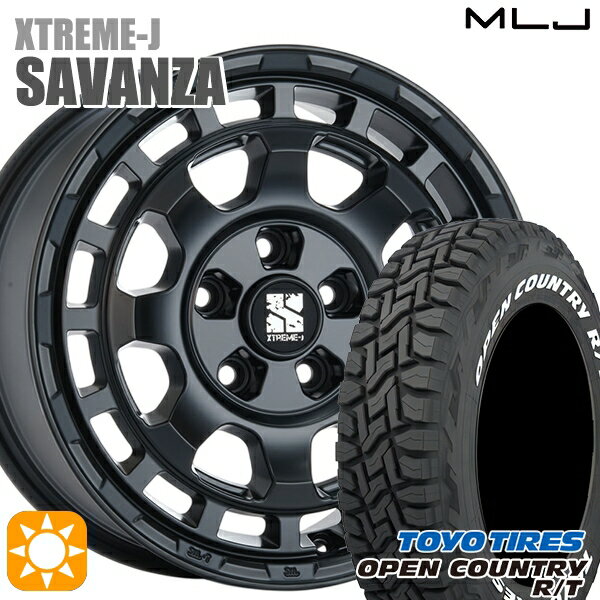 【取付対象】215/65R16 109/107Q トーヨー オープンカントリー R/T ホワイトレター MLJ エクストリームJ SAVANZA SB 16インチ 7.0J 5H114.3+35 サマータイヤホイールセット