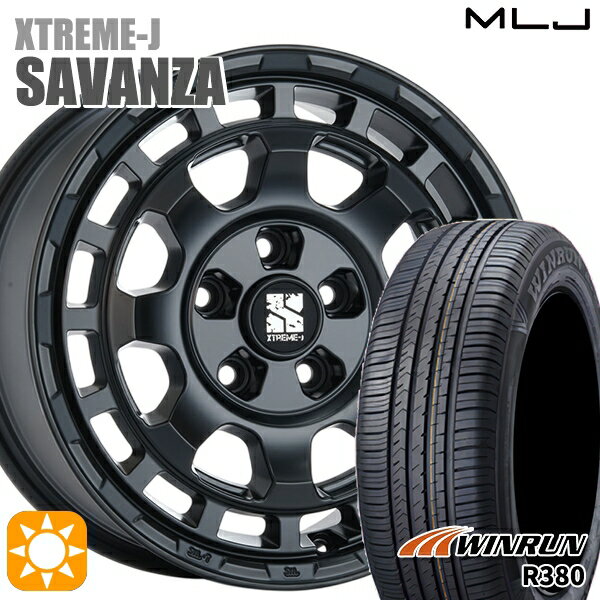【取付対象】ヤリスクロス 205/65R16 95H ウィンラン R380 MLJ エクストリームJ SAVANZA SB 16インチ 7.0J 5H114.3+35 サマータイヤホイールセット