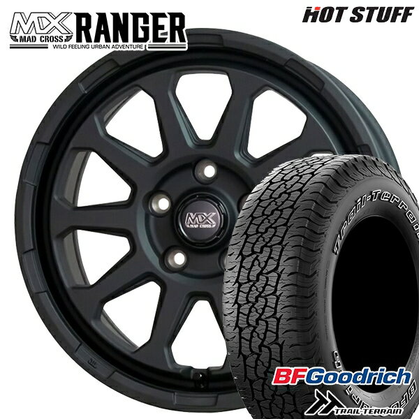 乐天商城 - 【取付対象】225/65R17 102T ORWL BFグッドリッチ トレールテレーン ホットスタッフ マッドクロス レンジャー マットブラック 17インチ 7.0J 5H114.3 サマータイヤホイールセット