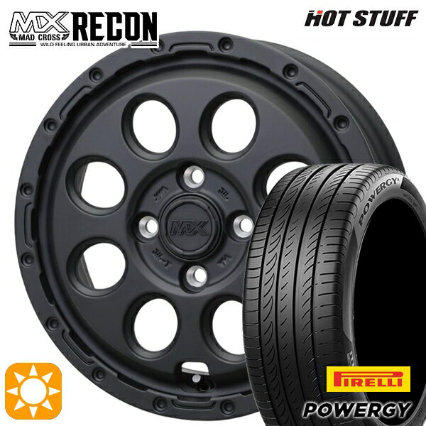 【取付対象】N-BOX ウェイク 165/55R15 75H ピレリ パワジー ホットスタッフ マッドクロス リーコン MBK 15インチ 4.5J 4H100 +45 サマータイヤホイールセット