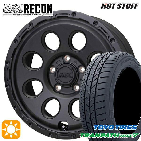 【取付対象】ヤリスクロス 215/60R16 95H トーヨー トランパス mp7 ホットスタッフ マッドクロス リーコン MBK 16インチ 7.0J 5H114.3 +35 サマータイヤホイールセット