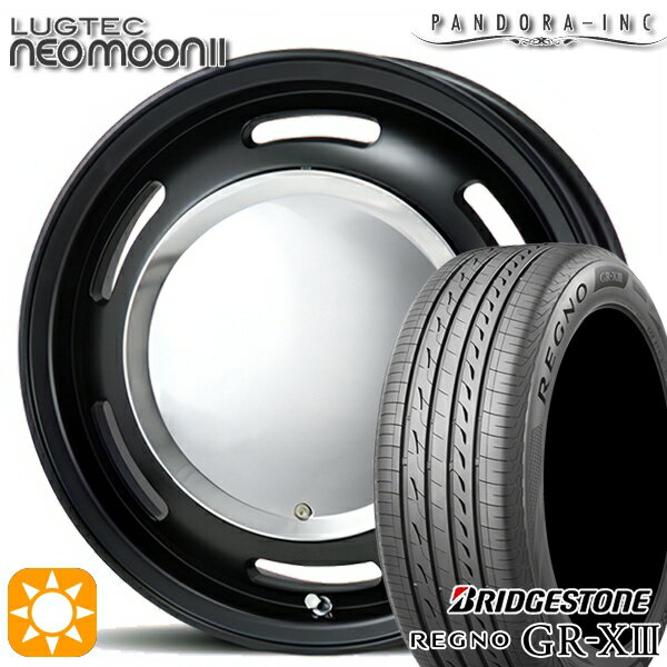 【取付対象】165/55R14 72V ブリヂストン レグノ GR-X3 パンドラ ラグテック ネオムーン2 マットブラック 14インチ 4.5J 4H100 サマータイヤホイールセット