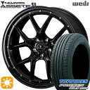 【取付対象】215/50R18 92V トーヨー プロクセス CL1 SUV Weds ウェッズ ノヴァリス アセット S1 ブラック/ゴールドピアス 18インチ 7.5J 5H114.3 サマータイヤホイールセット(2)