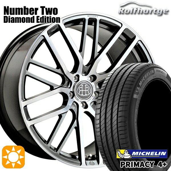 【取付対象】ベンツ Aクラス/CLA 225/45R18 95W XL ミシュラン プライマシー4プラス ロルフハルトゲ Number TWO ダイアモンドエディション 18インチ 8.5J 5H112 サマータイヤホイールセット