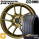 4/24-4/27 P5倍！235/55R18 104V XL ウィンラン R330 ENKEI エンケイ パフォーマンスライン PF01 ゴールド 18インチ 7.5J 5H114.3 サマータイヤホイールセット