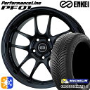 215/55R17 98W XL ミシュラン クロスクライメート2 ENKEI エンケイ パフォーマンスライン PF01 マットブラック 17インチ 7.5J ...