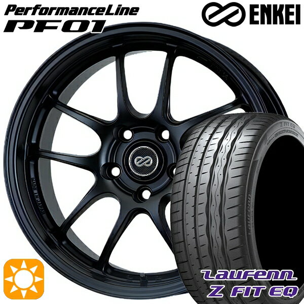 【取付対象】225/45R18 95Y XL ラウフェン Z FIT EQ LK03 ENKEI エンケイ パフォーマンスライン PF01 マットブラック 18インチ 7.0J 5H114.3 サマータイヤホイールセット