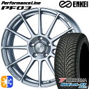 アイシス ノア 215/45R17 91W XL ヨコハマ ブルーアース 4S AW21 ENKEI エンケイ パフォーマンスライン PF03 スパークルシルバー 17インチ 7.0J 5H114.3 オールシーズンタイヤホイールセット