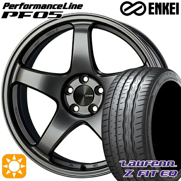 【取付対象】225/35R19 88Y XL ラウフェン Z FIT EQ LK03 ENKEI エンケイ パフォーマンスライン PF05 ダークシルバー 19インチ 8.0J 5H114.3 サマータイヤホイールセット