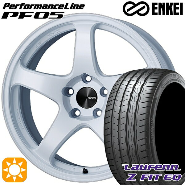 【取付対象】ノア ヴォクシー 215/35R19 85Y XL ラウフェン Z FIT EQ LK03 ENKEI エンケイ パフォーマンスライン PF05 ホワイト 19インチ 8.0J 5H114.3 サマータイヤホイールセット